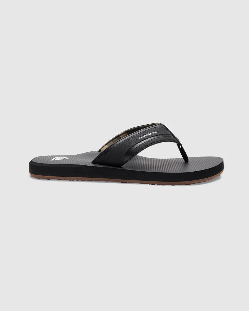 QUIKSILVER ISLAND OASIS LI SANDALS - BLACK/BROWN