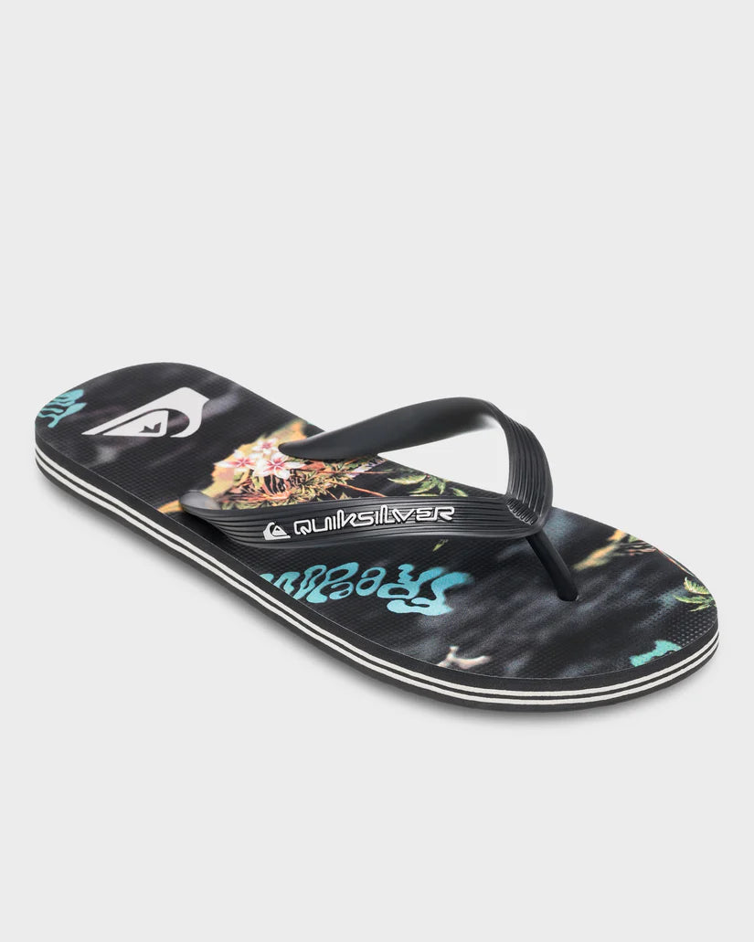 QUIKSILVER MOLOKAI ART 25 THONGS - BLACK NATURAMA