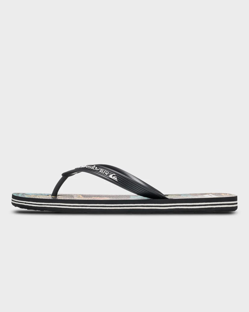 QUIKSILVER MOLOKAI ART 25 THONGS - BLACK NATURAMA