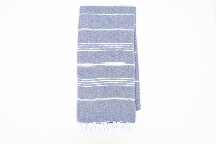 Handwoven Turkish Cotton Gray / Beach Towel