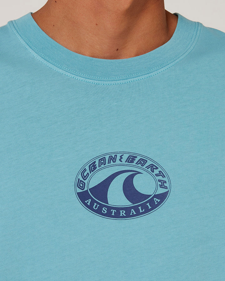 OCEAN AND EARTH BIG MENS WAVE HERITAGE TEE -