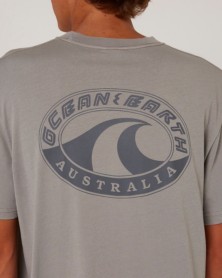 OCEAN AND EARTH BIG MENS WAVE HERITAGE TEE -