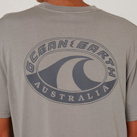 OCEAN AND EARTH BIG MENS WAVE HERITAGE TEE -
