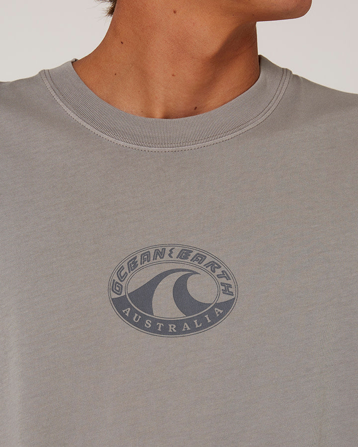 OCEAN AND EARTH BIG MENS WAVE HERITAGE TEE -