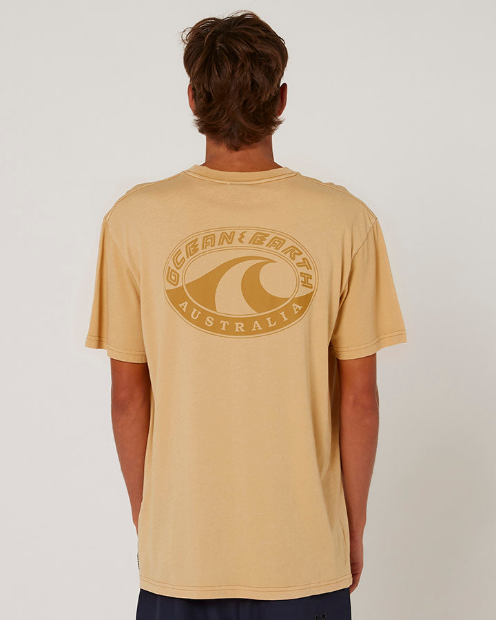 OCEAN AND EARTH BIG MENS WAVE HERITAGE TEE -