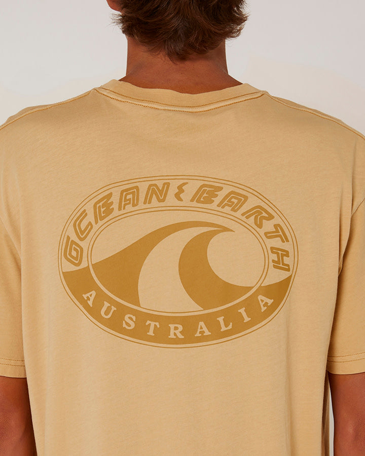 OCEAN AND EARTH BIG MENS WAVE HERITAGE TEE -