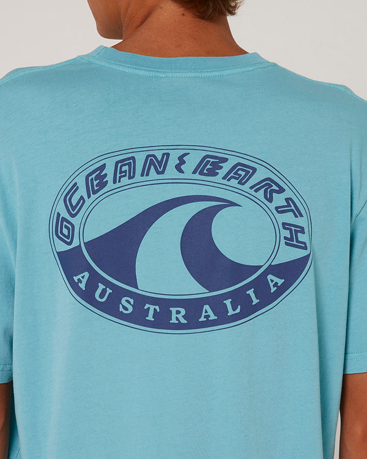 OCEAN AND EARTH BIG MENS WAVE HERITAGE TEE -