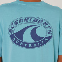 OCEAN AND EARTH BIG MENS WAVE HERITAGE TEE -
