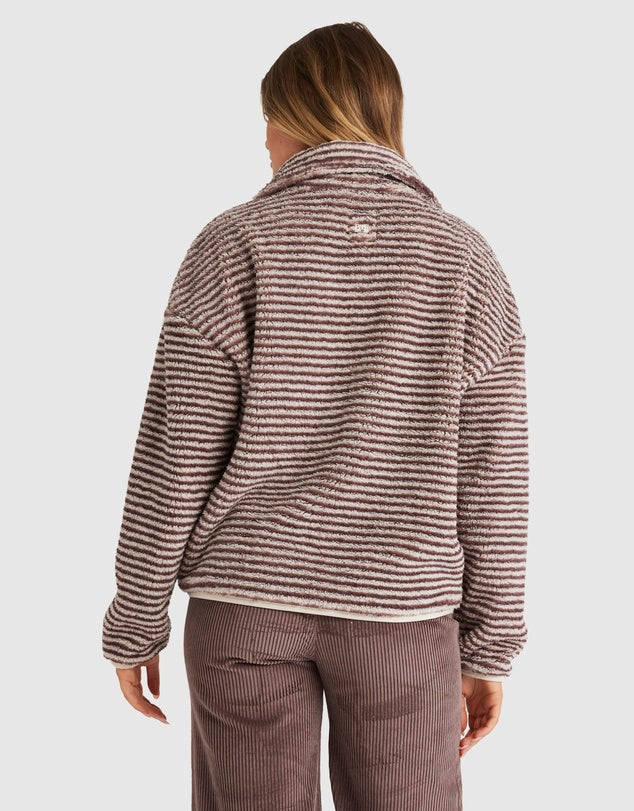 BILLABONG COOL TIDES HALF ZIP - WHITE CAP