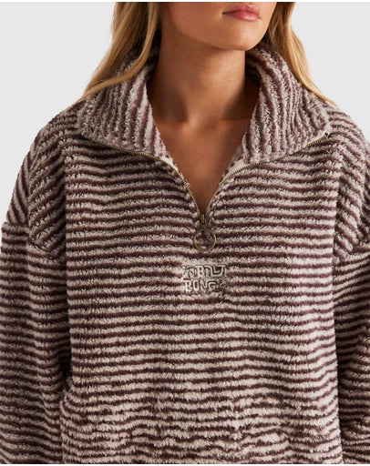 BILLABONG COOL TIDES HALF ZIP - WHITE CAP