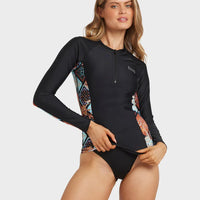 BILLABONG FOREVER FOLK REEF BREAK SHIRT - BLACK PEBBLE