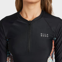 BILLABONG FOREVER FOLK REEF BREAK SHIRT - BLACK PEBBLE