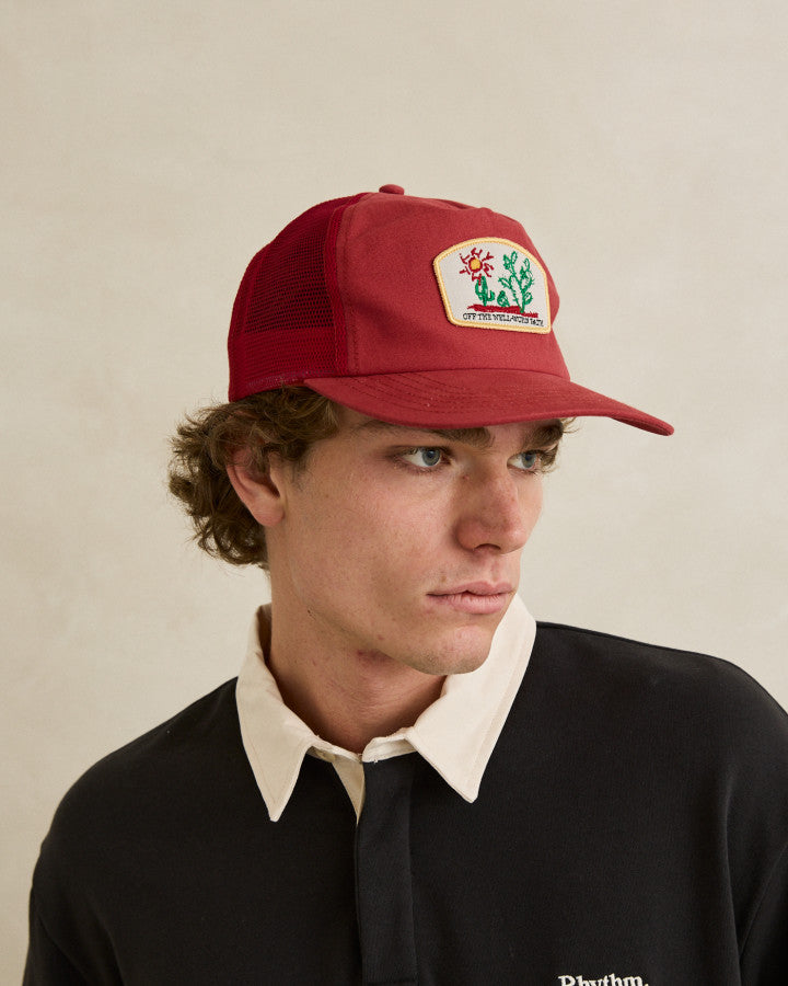 RHYTHM CACTUS TRUCKER CAP - RED