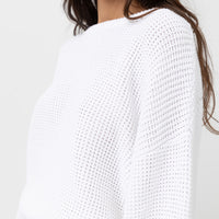 RHYTHM CLASSIC KNIT JUMPER - WHITE