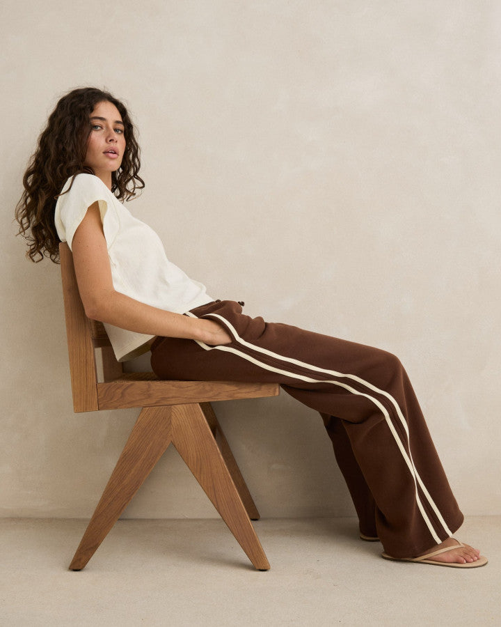 RHYTHM CONTRAST TRACKPANT - BROWN