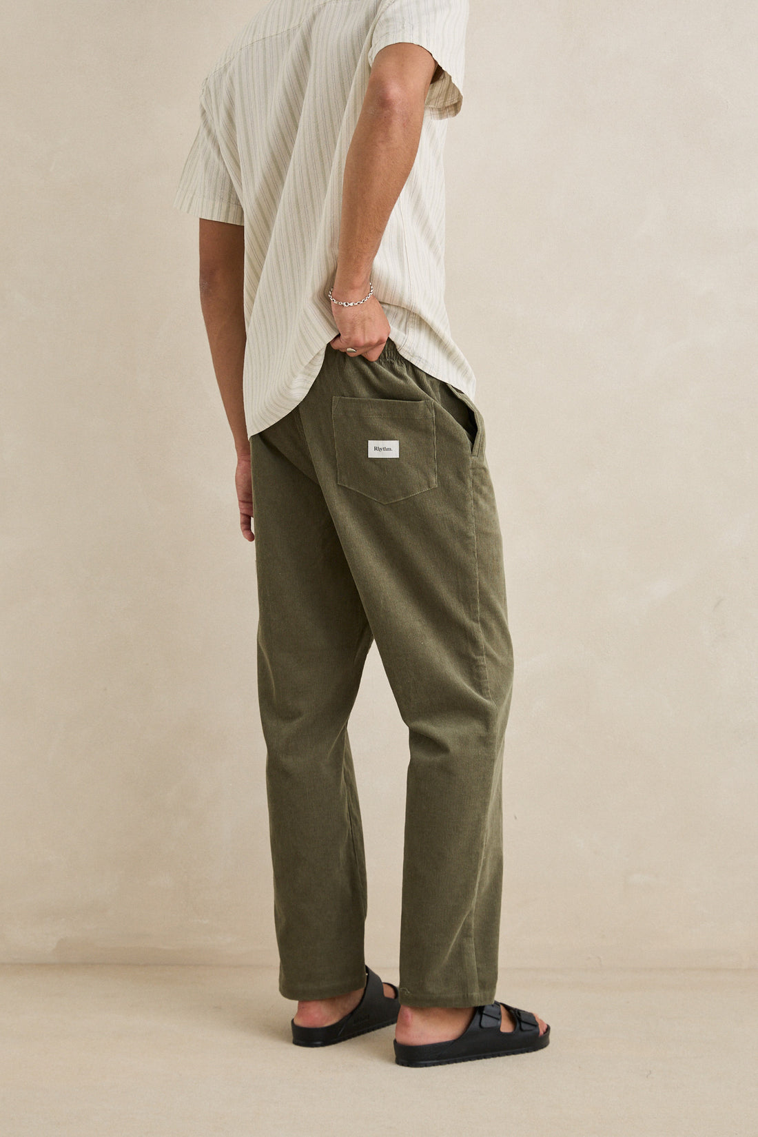 RHYTHM MENS CORD JAM PANT - OLIVE