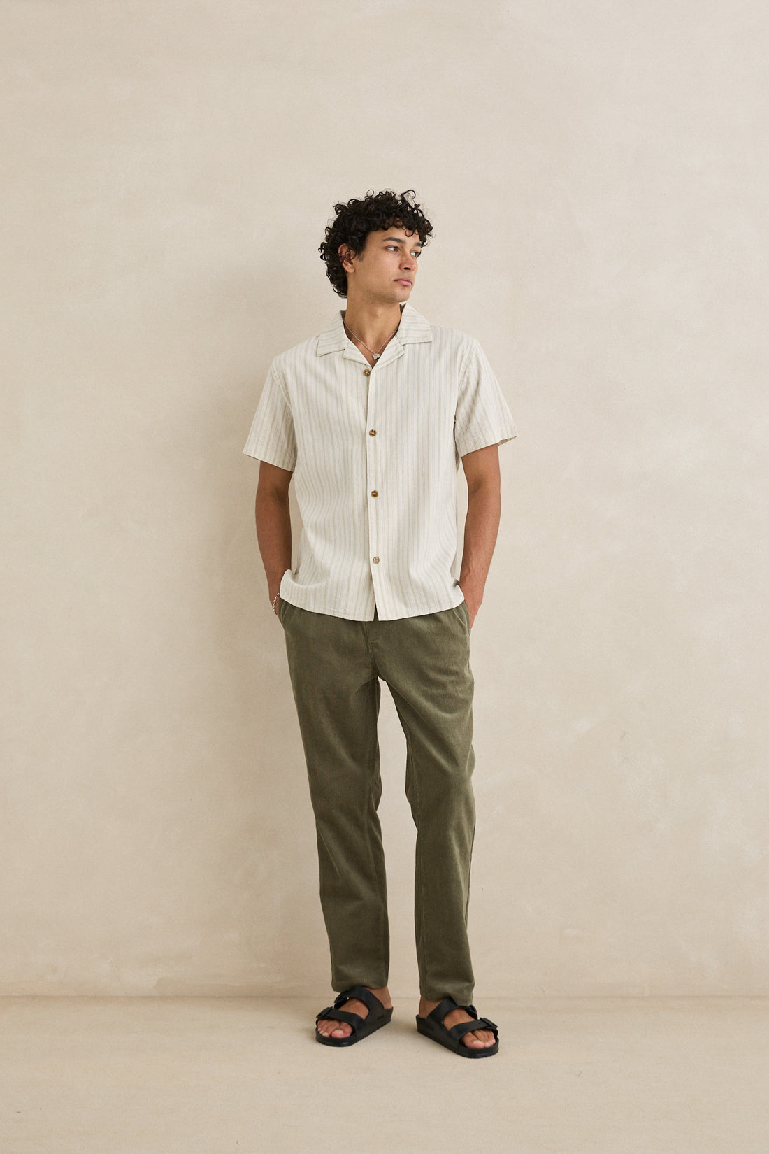 RHYTHM MENS CORD JAM PANT - OLIVE