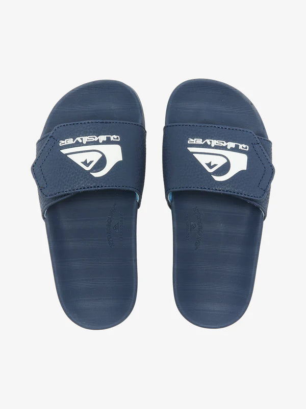 QUIKSILVER BOYS SUNSET SLIDE ADJUST SLIDES - NAVY BLAZER