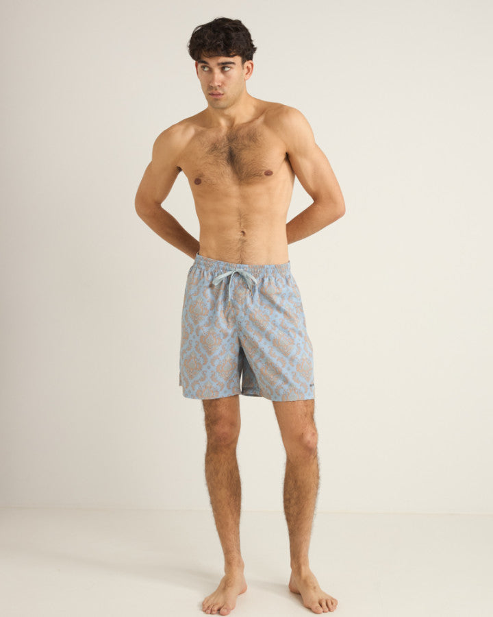 RHYTHM DEMASK BEACH SHORT - PACIFIC BLUE