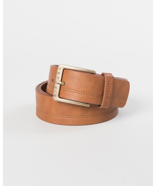 RIP CURL DOUBLE STITCH PU BELT - BROWN