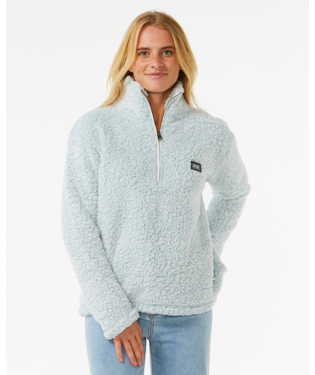 RIP CURL DARK N STORMY 1/4 ZIP CREW - BLUE