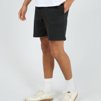 SILENT THEORY ELASTIC WAIST SHORT - BLACK