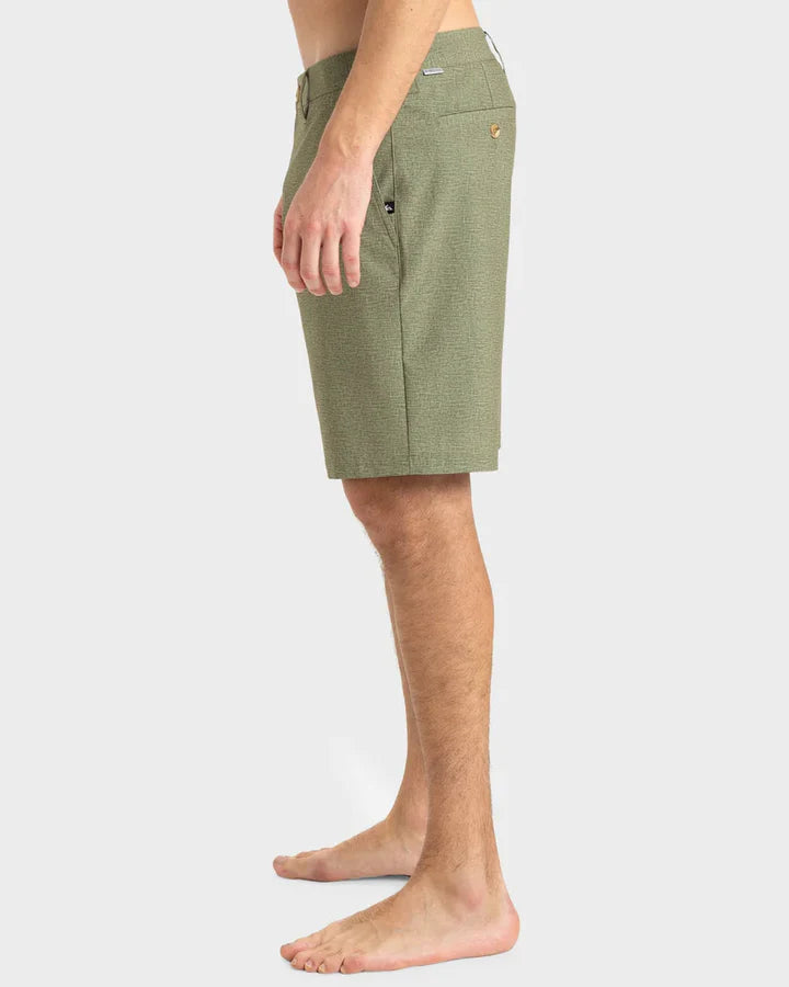 QUIKSILVER UNION HEATHER 19" AMPHIBIAN BOARDSHORTS - GRAPE LEAF