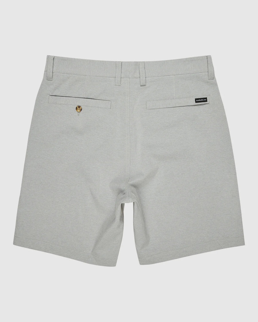 QUIKSILVER UNION HEATHER 19" AMPHIBIAN BOARDSHORTS - QUARRY HEATHER