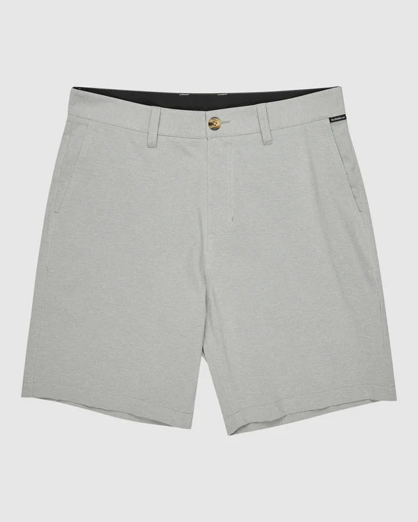 QUIKSILVER UNION HEATHER 19" AMPHIBIAN BOARDSHORTS - QUARRY HEATHER