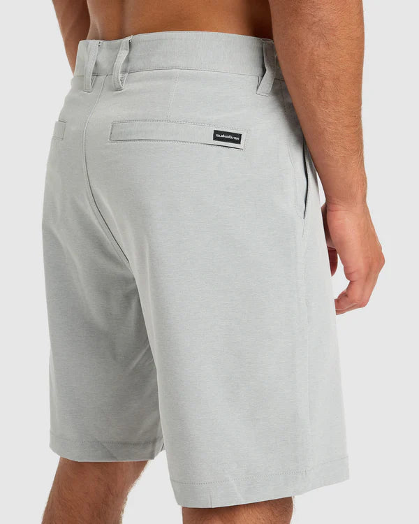 QUIKSILVER UNION HEATHER 19" AMPHIBIAN BOARDSHORTS - QUARRY HEATHER