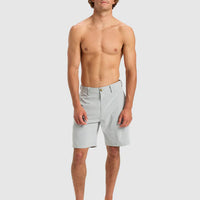 QUIKSILVER UNION HEATHER 19" AMPHIBIAN BOARDSHORTS - QUARRY HEATHER