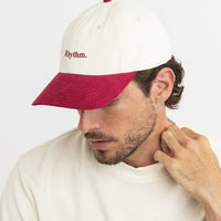 RHYTHM ESSENTIAL BRUSHED TWILL CAP - MERLOT