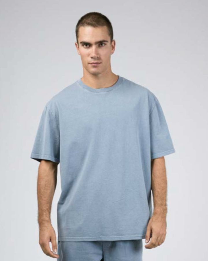 SILENT THEORY ESSENTIAL FIT TEE - BLUE