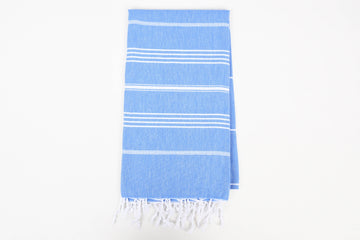Handwoven Turkish Cotton Blue / Beach Towel