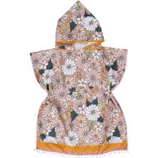 Kids Towel Poncho Flower
