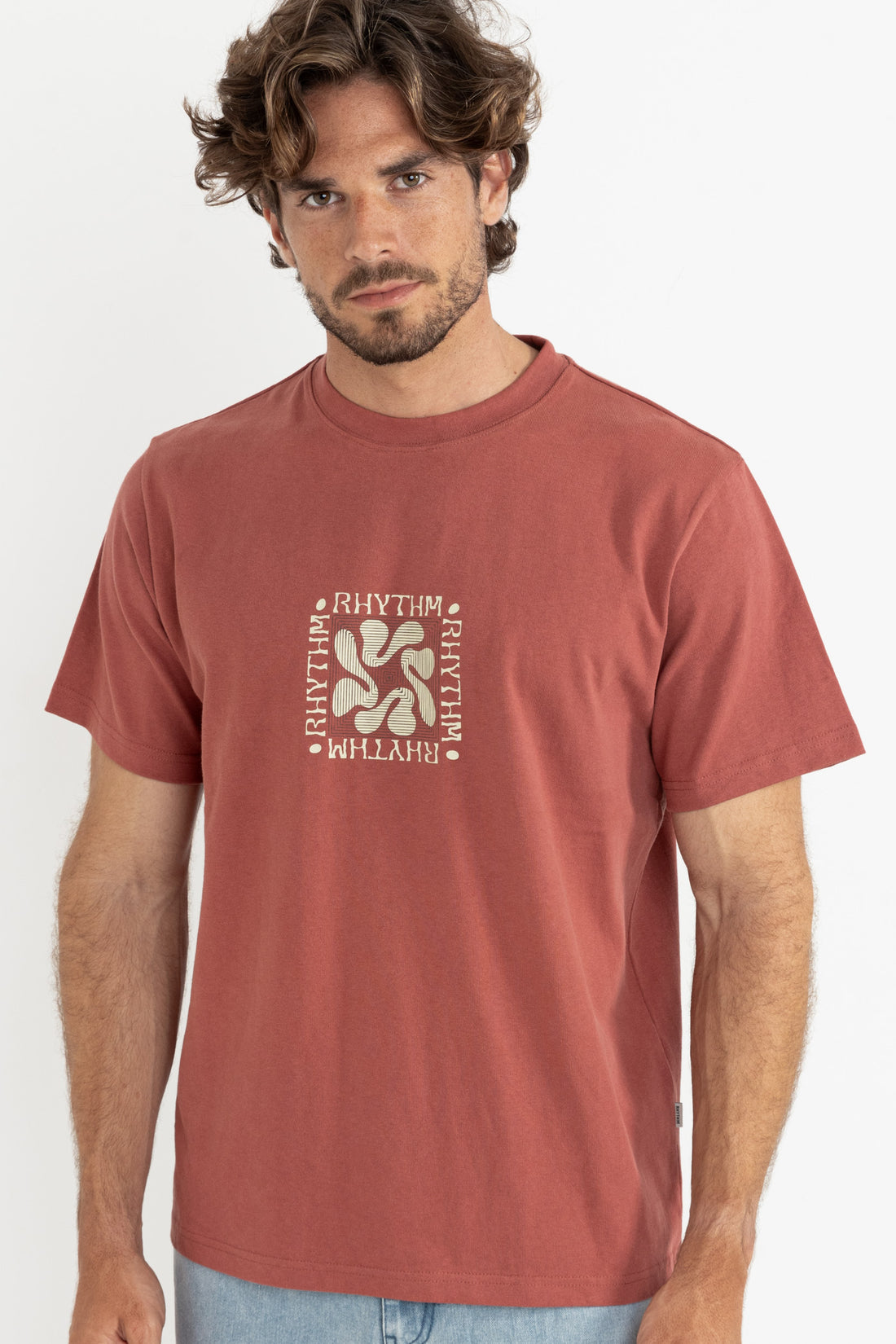 RHYTHM GRANGE VINTAGE SS T-SHIRT - VINTAGE CLAY