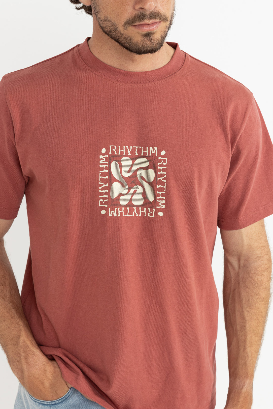 RHYTHM GRANGE VINTAGE SS T-SHIRT - VINTAGE CLAY