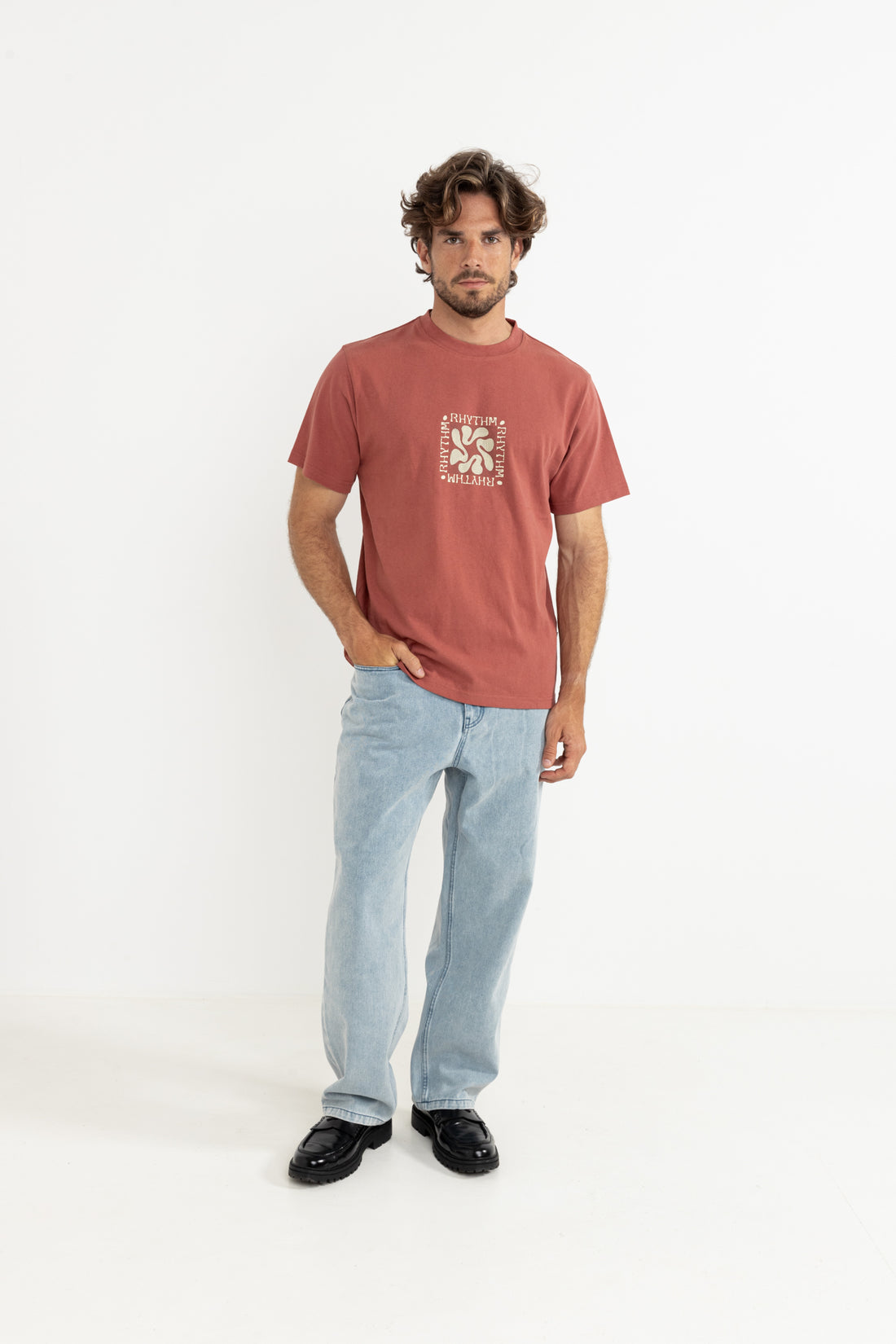 RHYTHM GRANGE VINTAGE SS T-SHIRT - VINTAGE CLAY