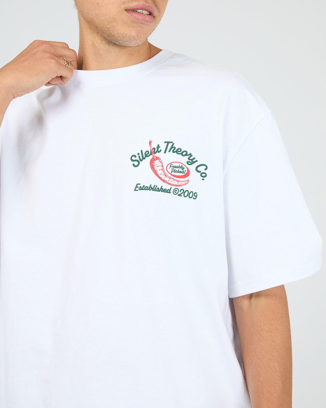 SILENT THEORY HOT STUFF TEE - WHITE