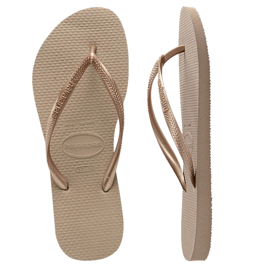 HAVAIANAS SLIM METALIC ROSE GOD