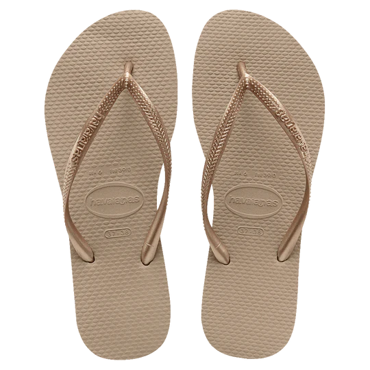 HAVAIANAS SLIM METALIC ROSE GOD