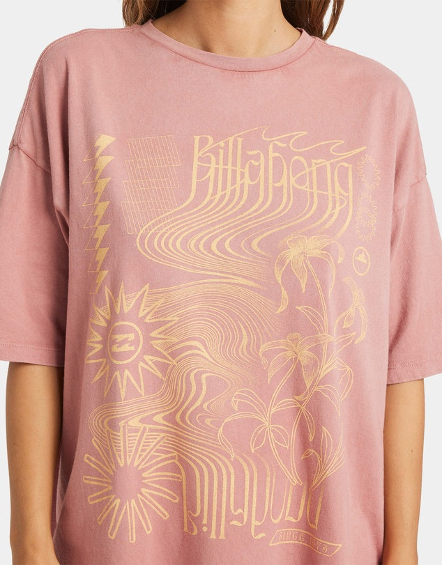 BILLABONG SURF COALITION SS TEE - DARK CORAL