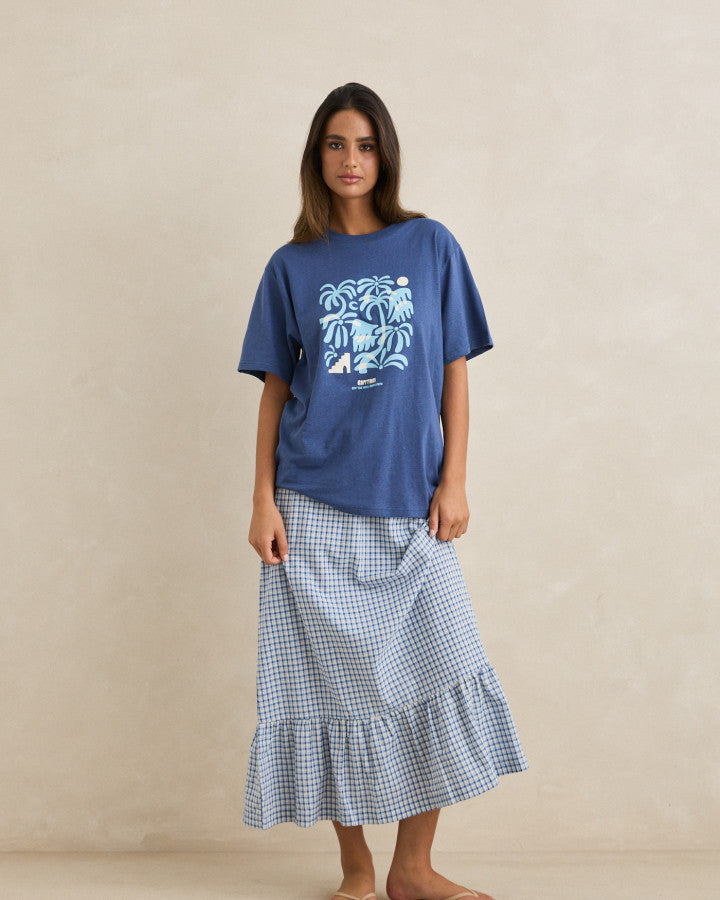 RHYTHM ISLAND OVERSIZED TEE - INDIGO