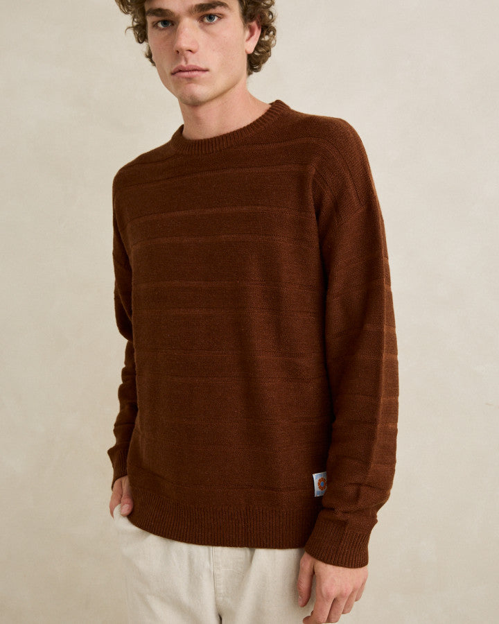 RHYTHM JACKSON KNIT - CHESTNUT
