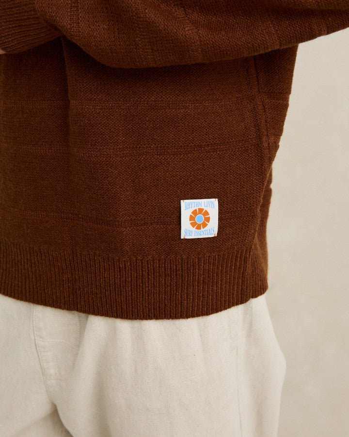 RHYTHM JACKSON KNIT - CHESTNUT