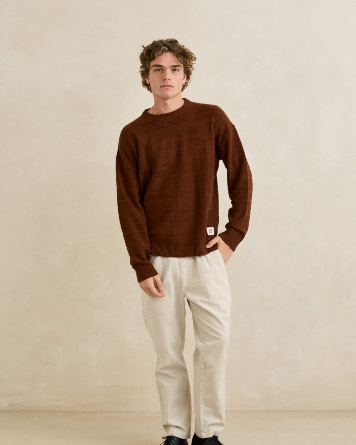 RHYTHM JACKSON KNIT - CHESTNUT