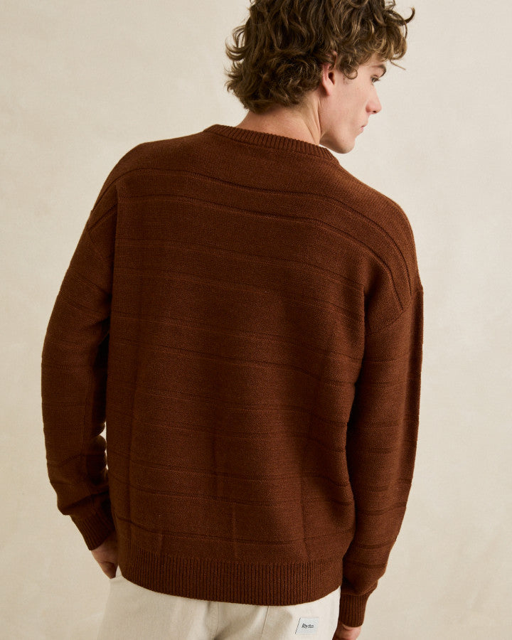 RHYTHM JACKSON KNIT - CHESTNUT