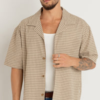 RHYTHM JEREMY CHECK SS SHIRT - ORHRE