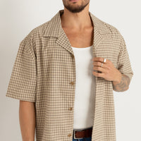 RHYTHM JEREMY CHECK SS SHIRT - ORHRE