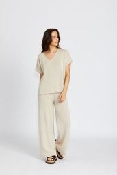 FLORENCE BOHEMIA BONNIE PANT - BISCUIT